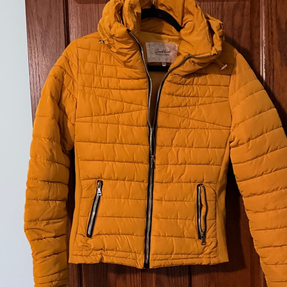 Snobbish Collection Quilted Puffer Jacket | Mustard Yellow | Women’s Size S